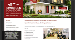 Desktop Screenshot of immobilien-schledorn.de