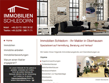 Tablet Screenshot of immobilien-schledorn.de